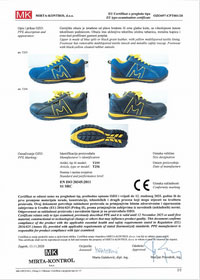 Safety shoes CE certificate